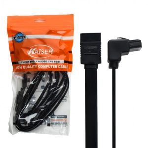 کابل ساتا (SATA) سری 90 درجه کایزر (KAISER) طول 0.5 متر بسته 4 عددی